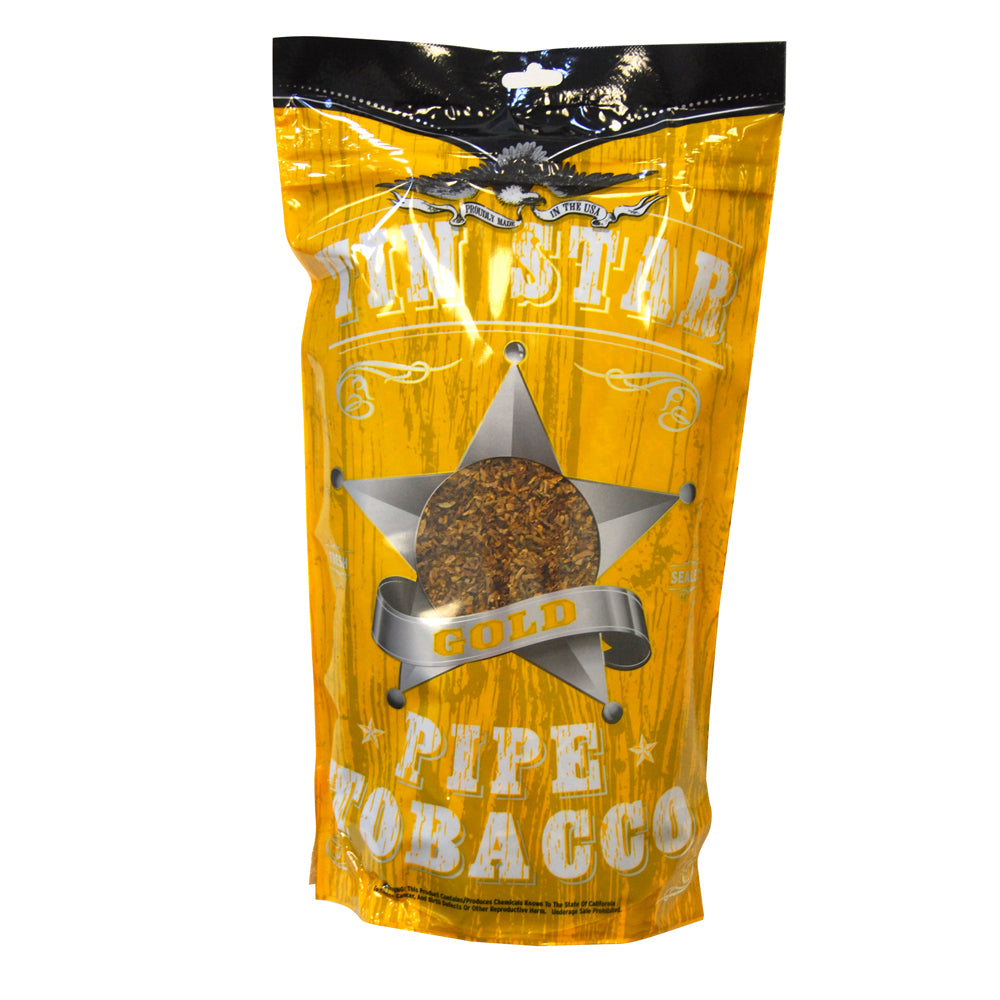 Tin Star Gold Pipe Tobacco 8 oz. Bag 1