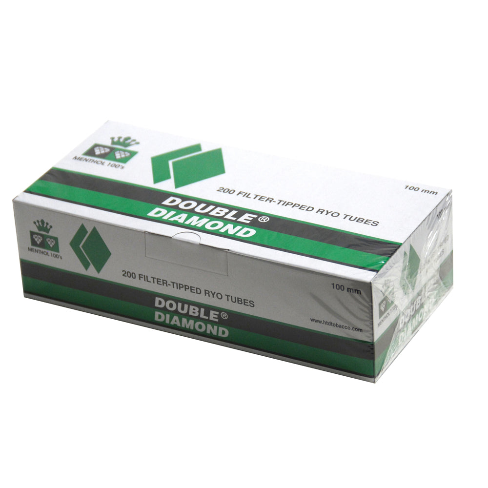 Double Diamond Filter Tubes 100 mm Menthol 5 Cartons of 200 – Tobacco Stock