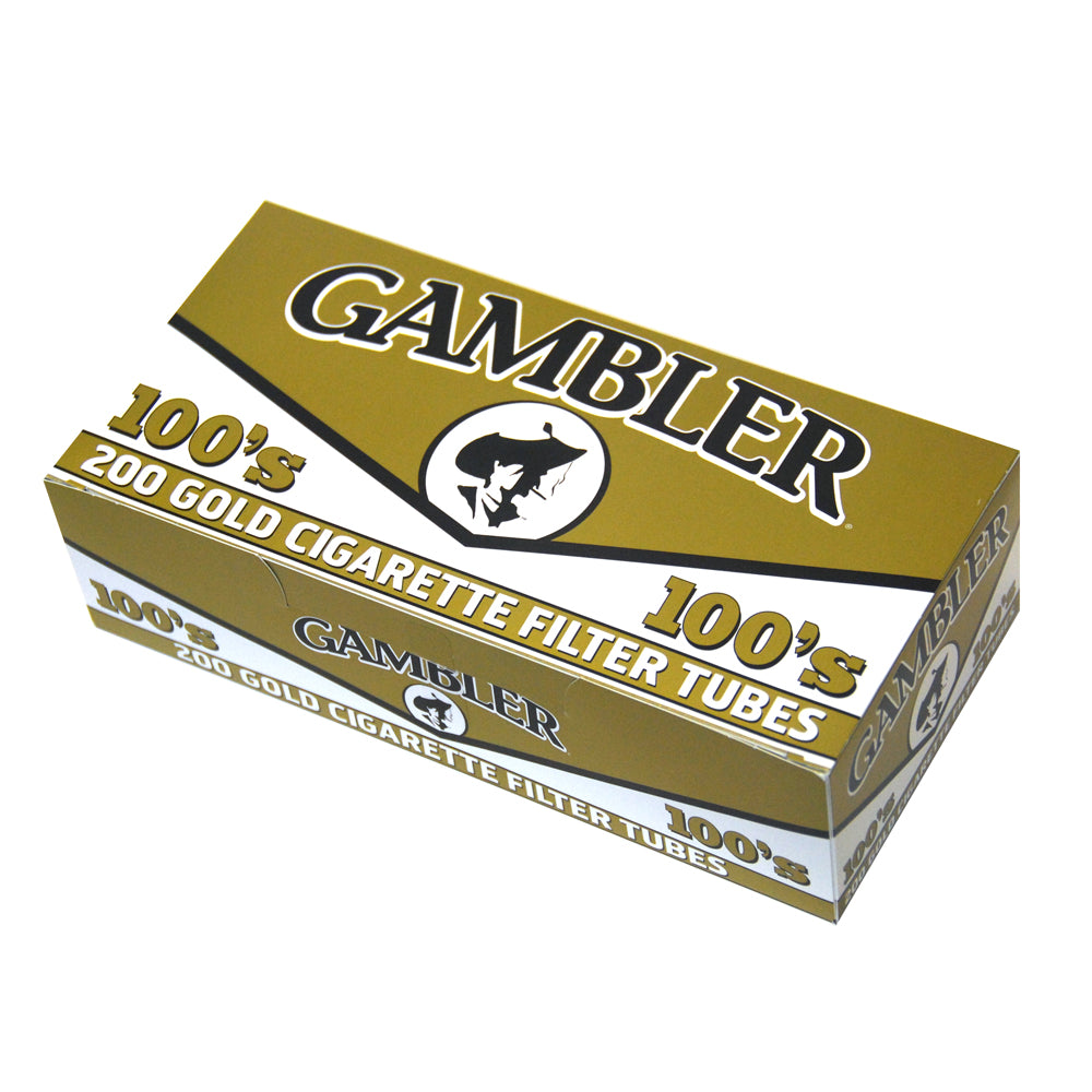 Gambler Filter Tubes 100 mm Gold (Light) 5 Cartons of 200 1