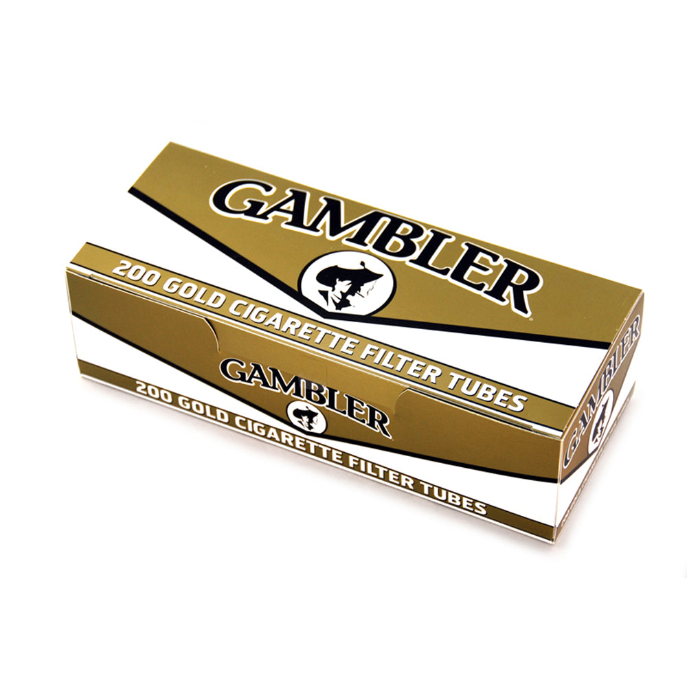 Gambler Filter Tubes King Size Gold (Light) 5 Cartons of 200 1