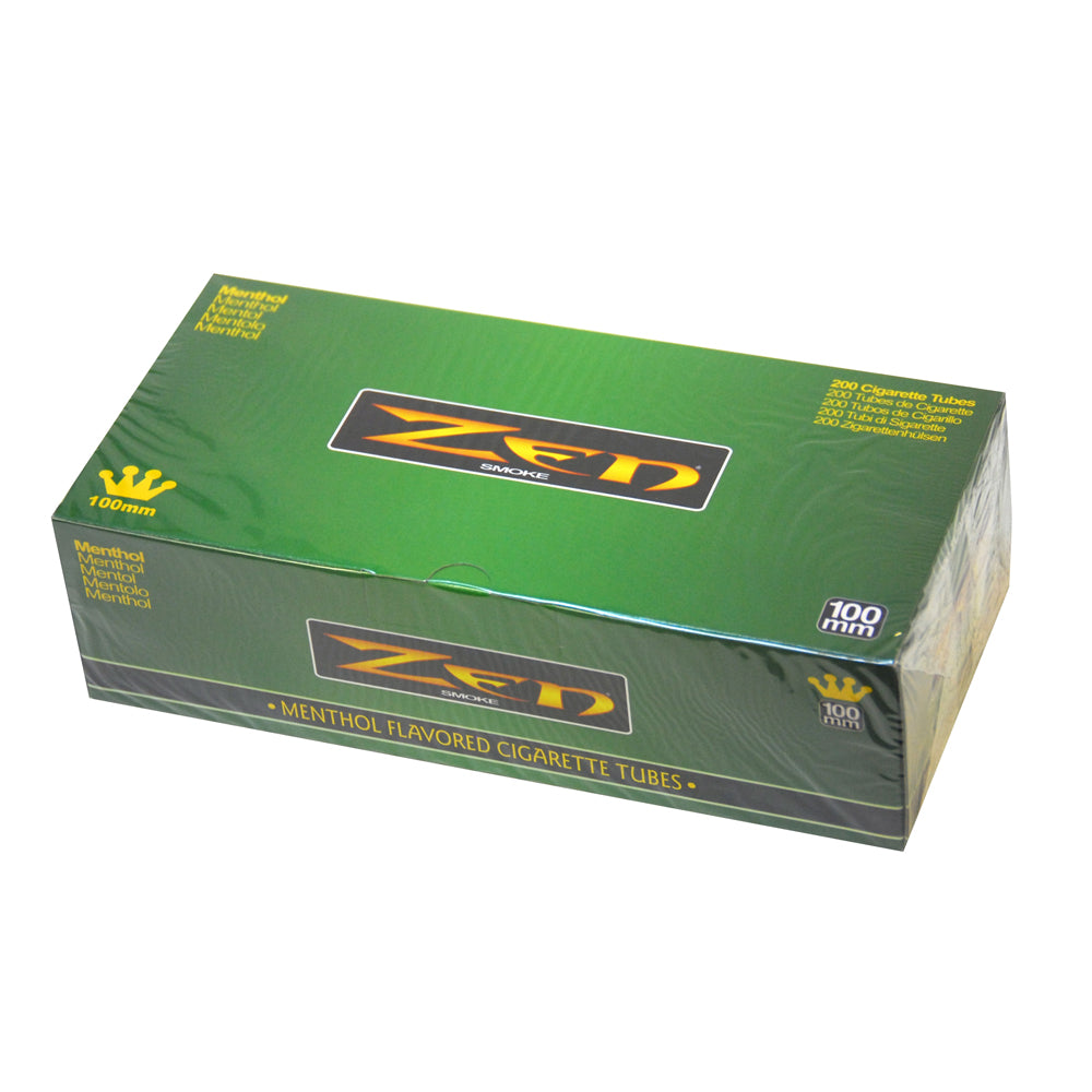 Zen Filter Tubes 100 mm Menthol 1 Carton of 200 1