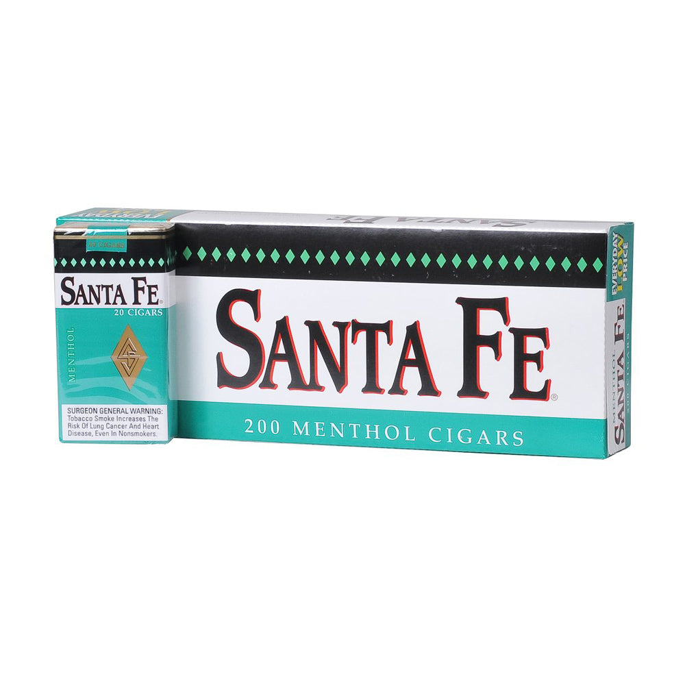 Santa Fe Menthol Filtered Cigars 10 Packs of 20 1