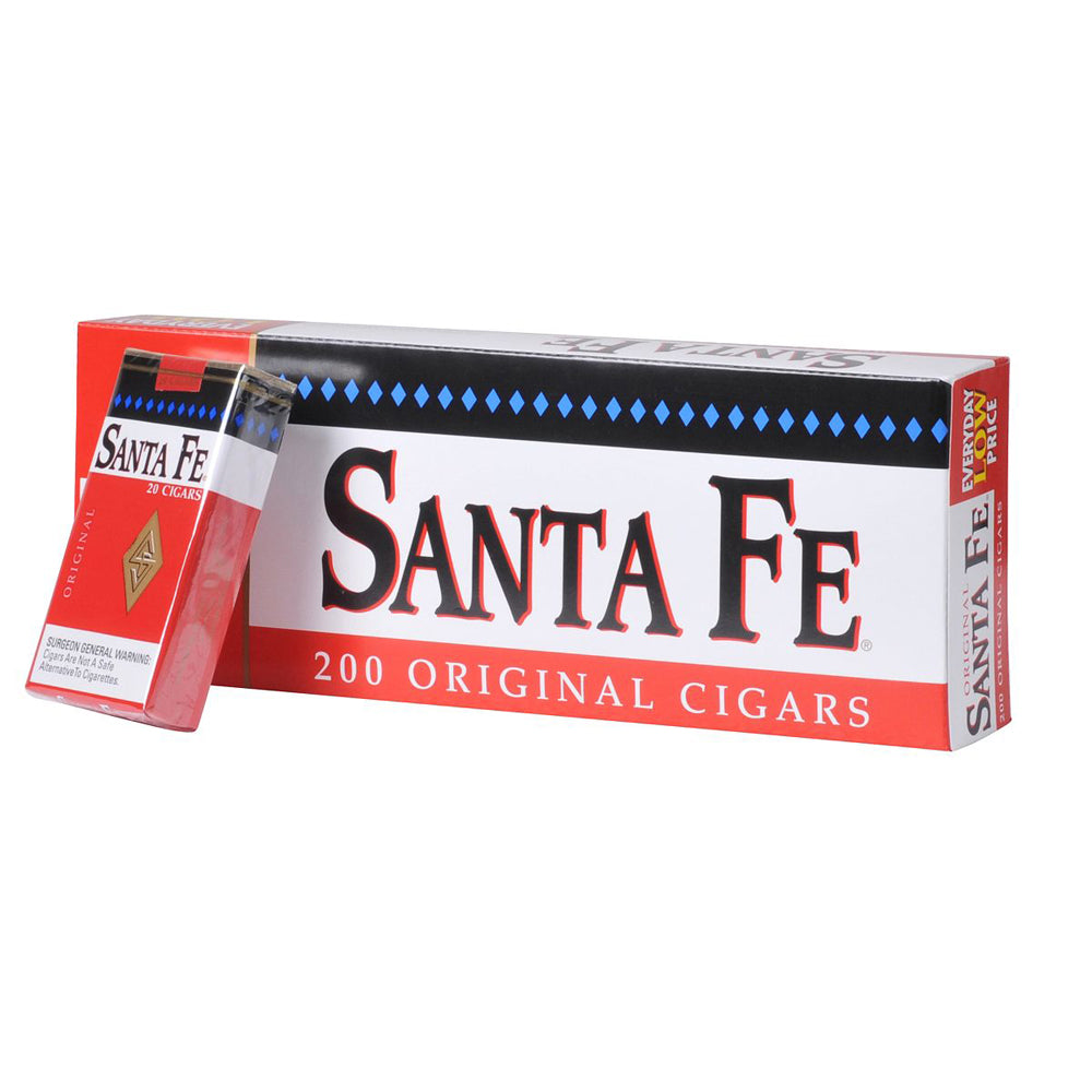 Santa Fe Regular Filtered Cigars 10 Packs of 20 1