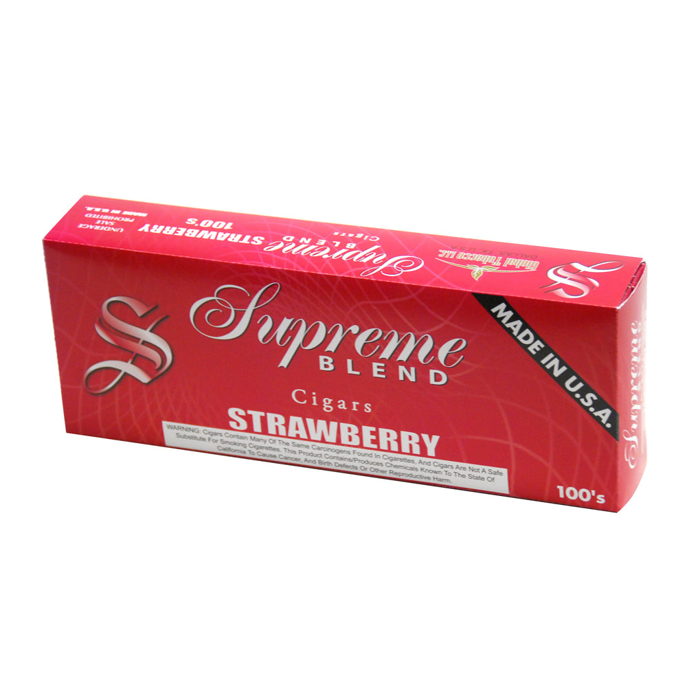 Supreme Blend Strawberry Filtered Cigars 10 Packs of 20 1